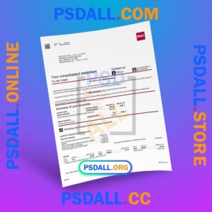 BB&T Bank Statement Template in PDF Format