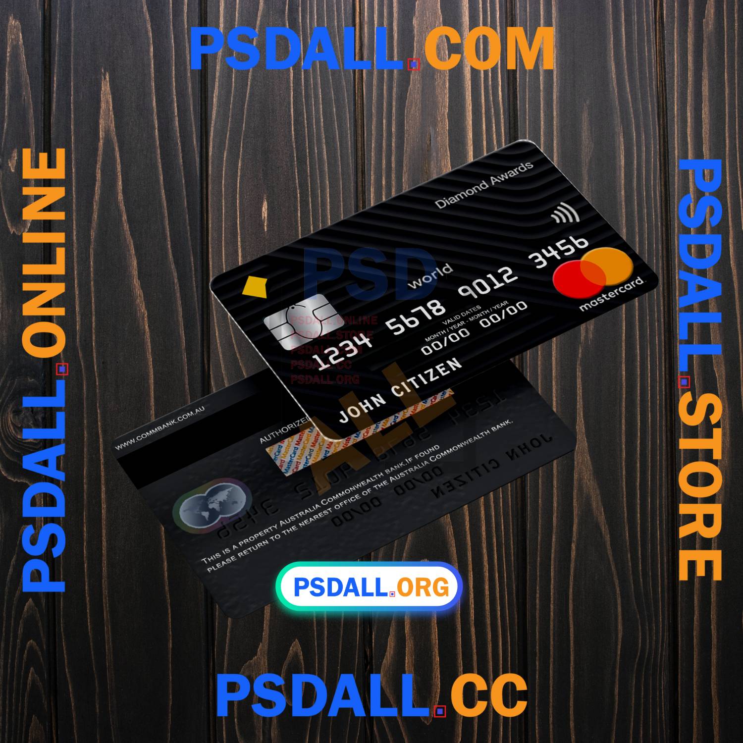 Australia Commonwealth Bank Mastercard PSD Template Australia Commonwealth Bank Mastercard PSD Template psdall.org