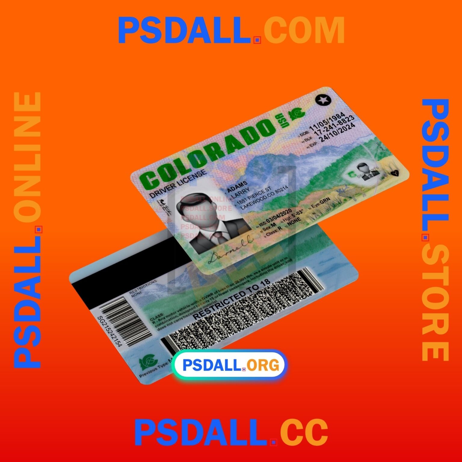 Hawaii Driver License PSD Template - psdall.org